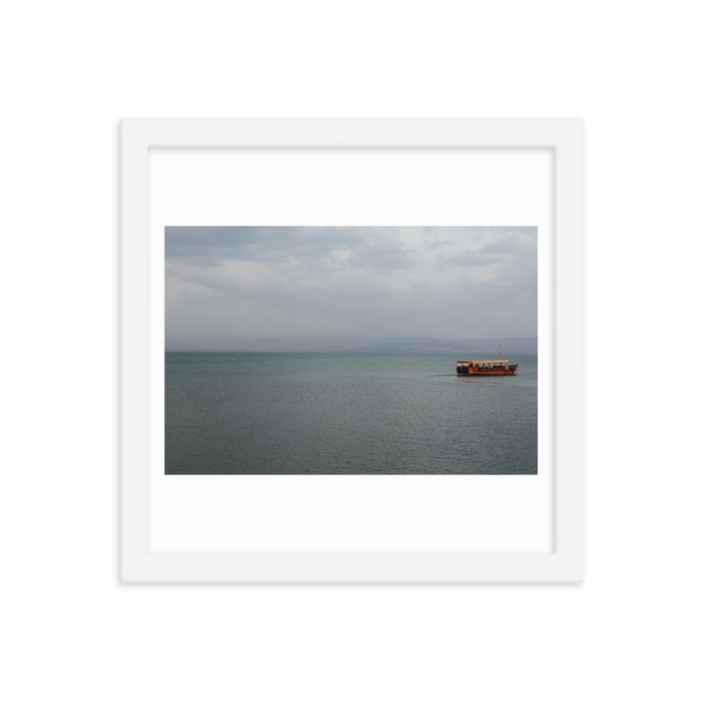 Sea Of Galilea Free Spirit Framed poster