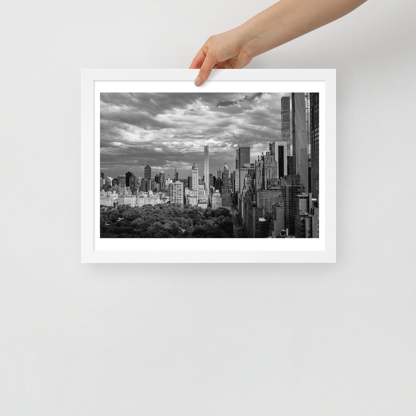 Spanning Skylines: The Gateway between New York and The world. Framed poster