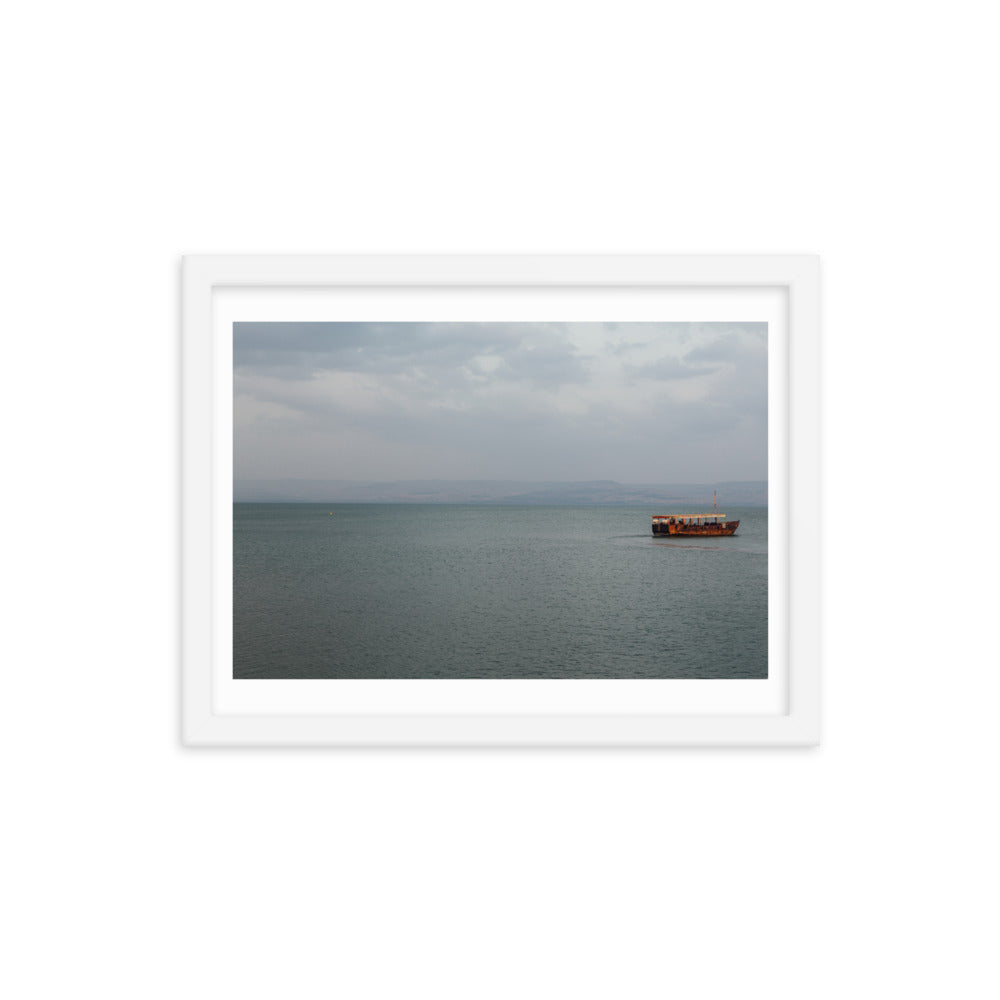 Sea Of Galilea Free Spirit Framed poster