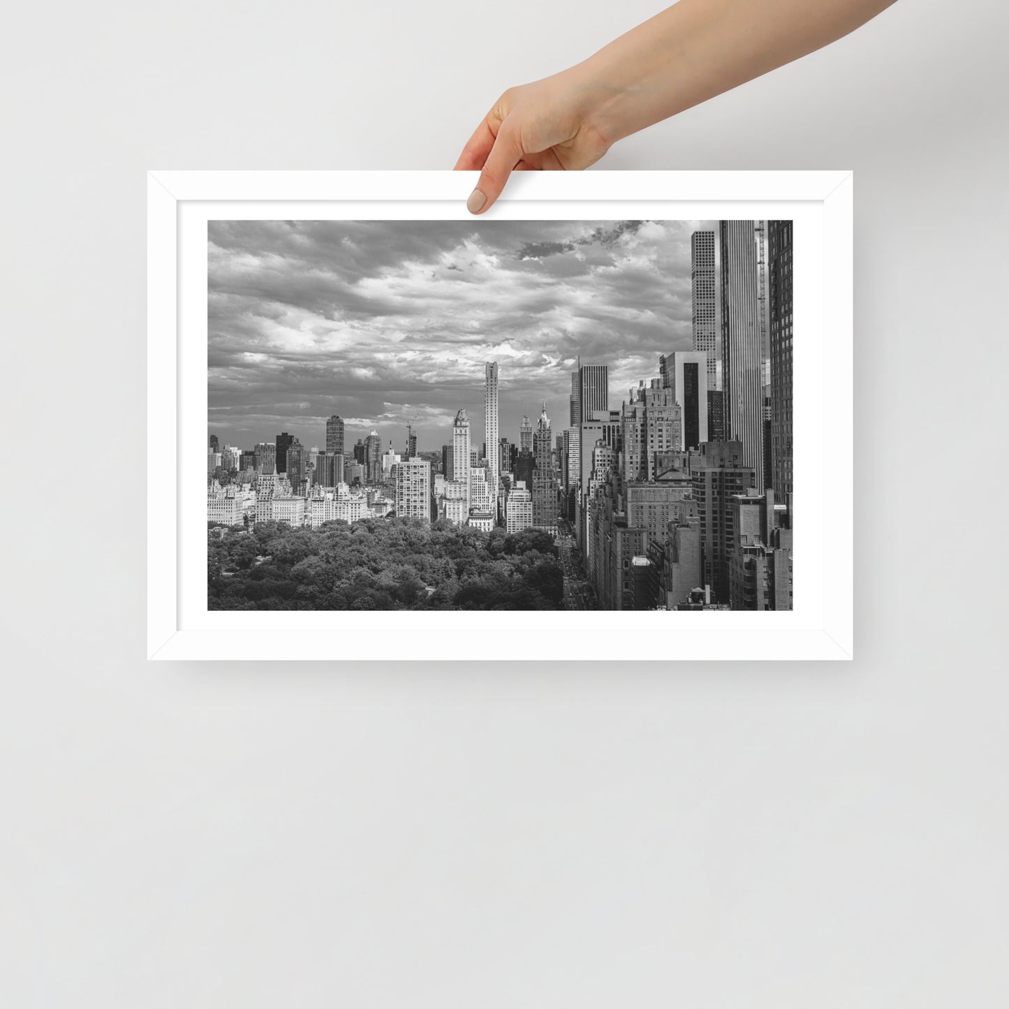 Spanning Skylines: The Gateway between New York and The world. Framed poster
