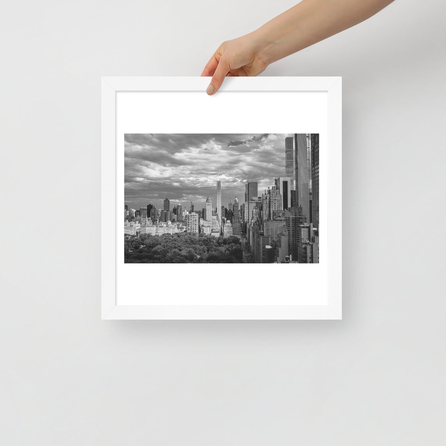 Spanning Skylines: The Gateway between New York and The world. Framed poster