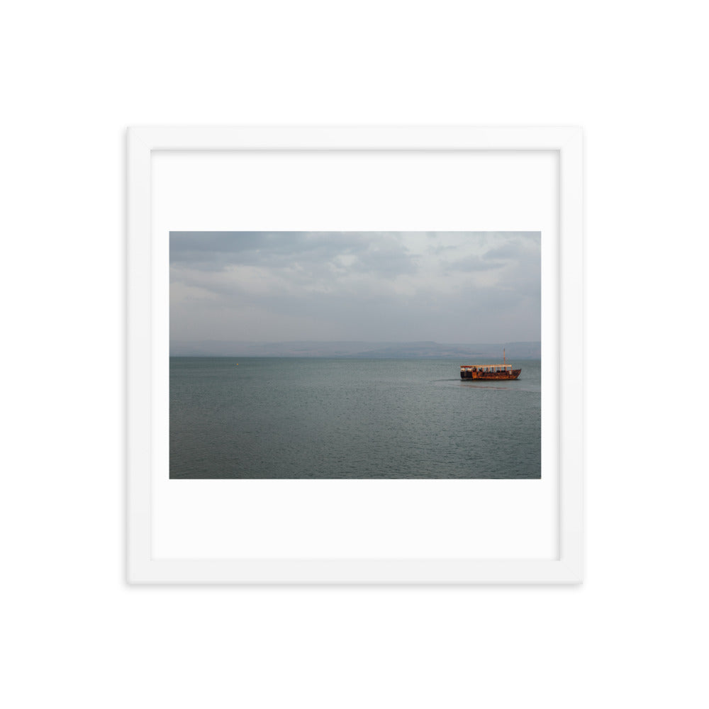 Sea Of Galilea Free Spirit Framed poster