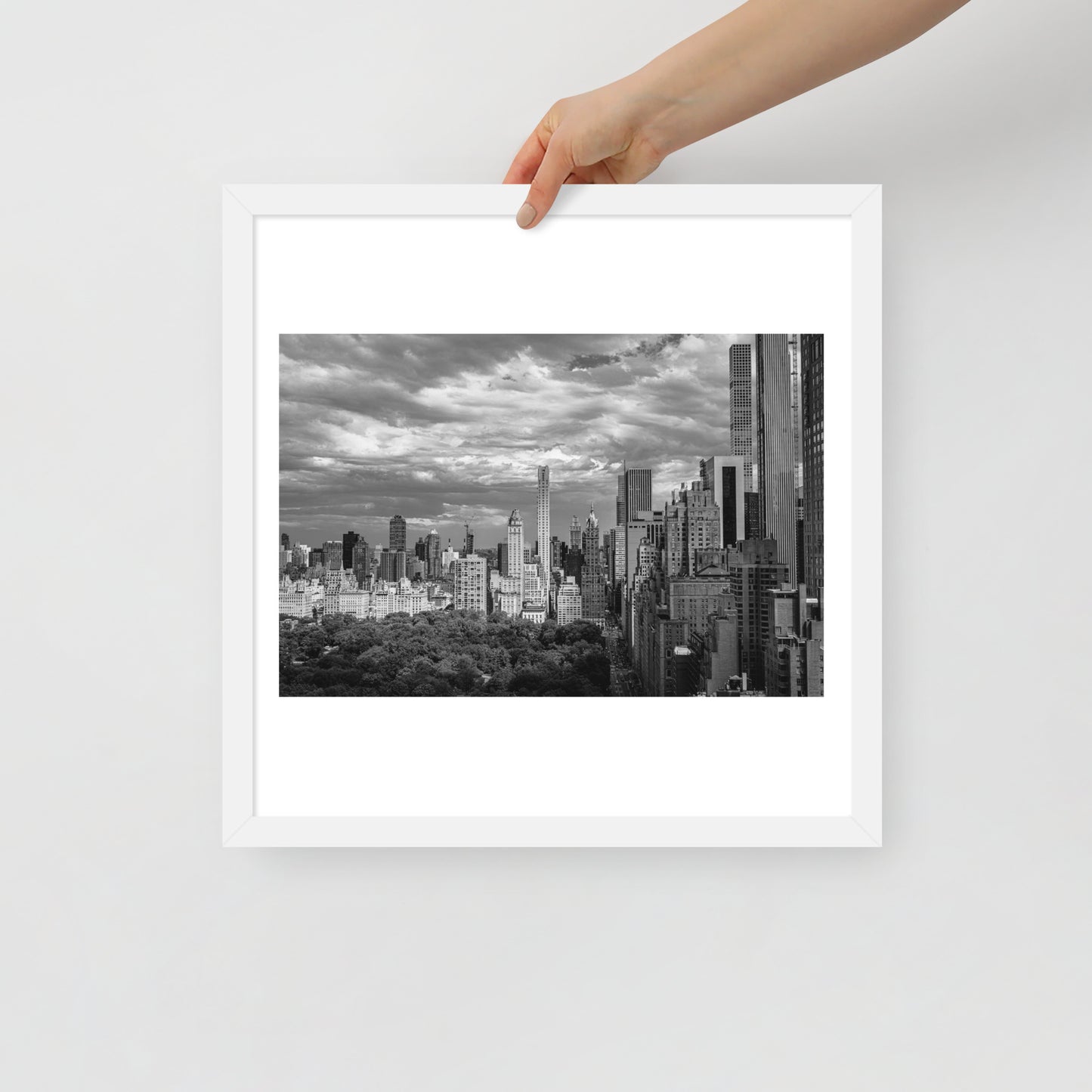 Spanning Skylines: The Gateway between New York and The world. Framed poster