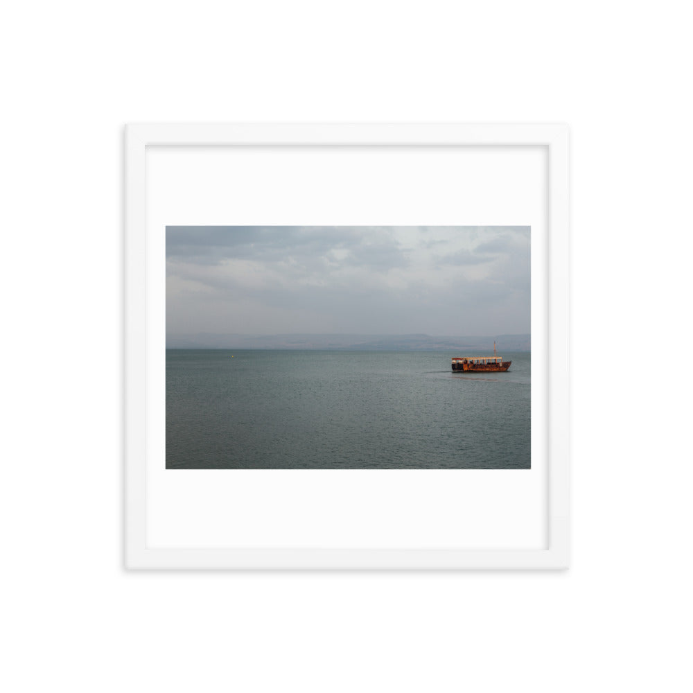 Sea Of Galilea Free Spirit Framed poster