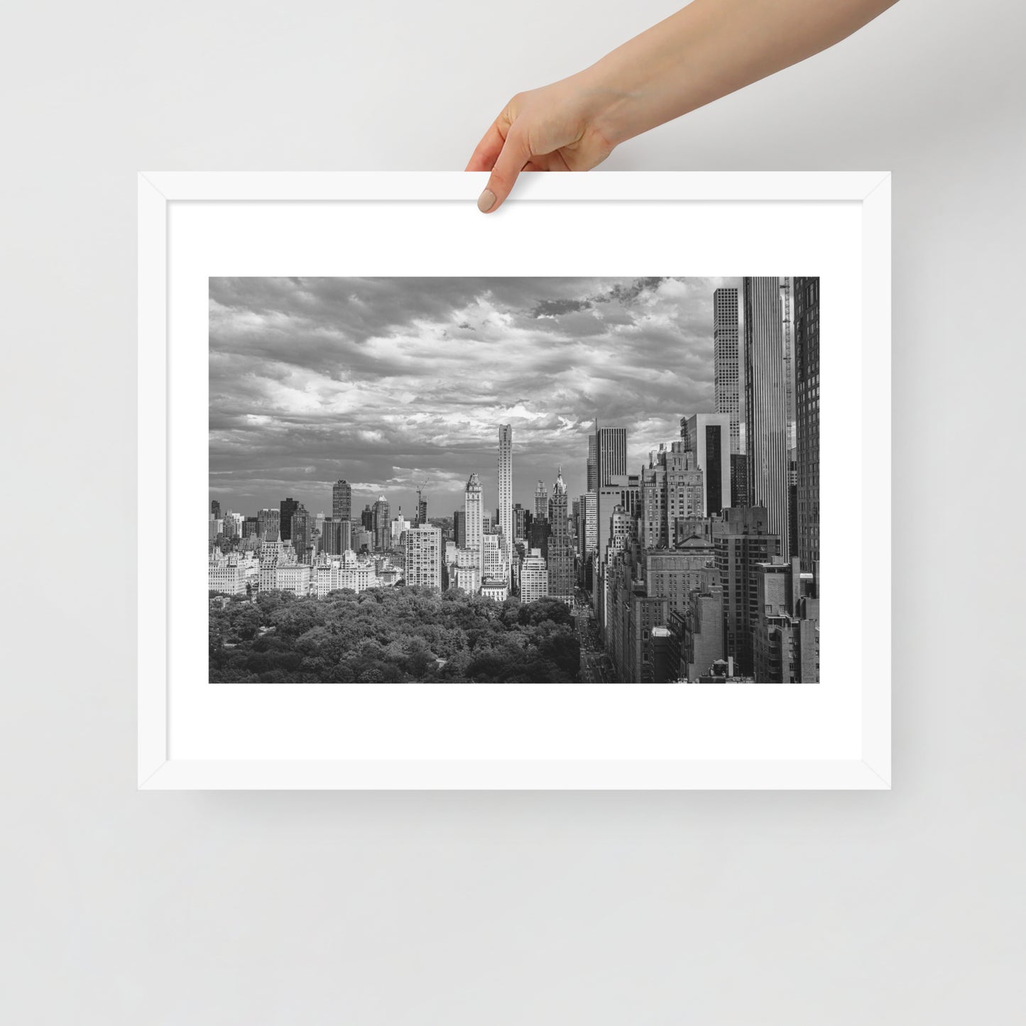 Spanning Skylines: The Gateway between New York and The world. Framed poster
