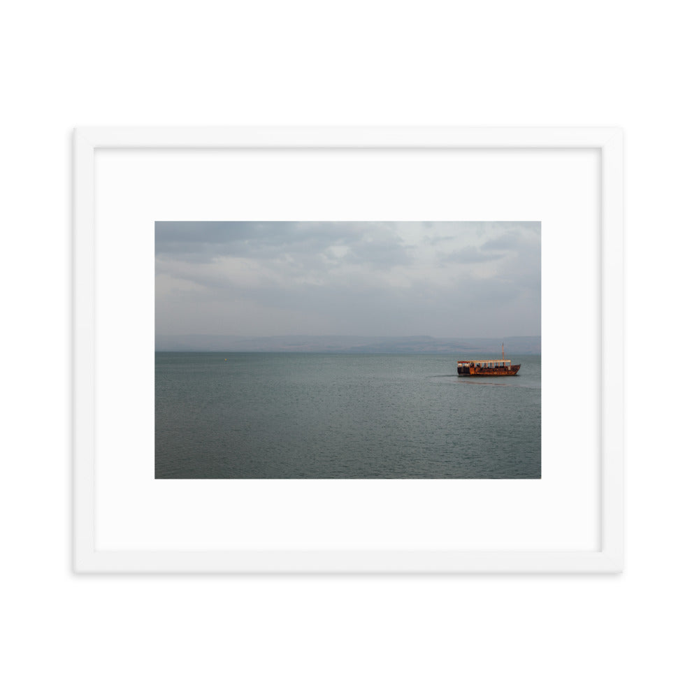 Sea Of Galilea Free Spirit Framed poster
