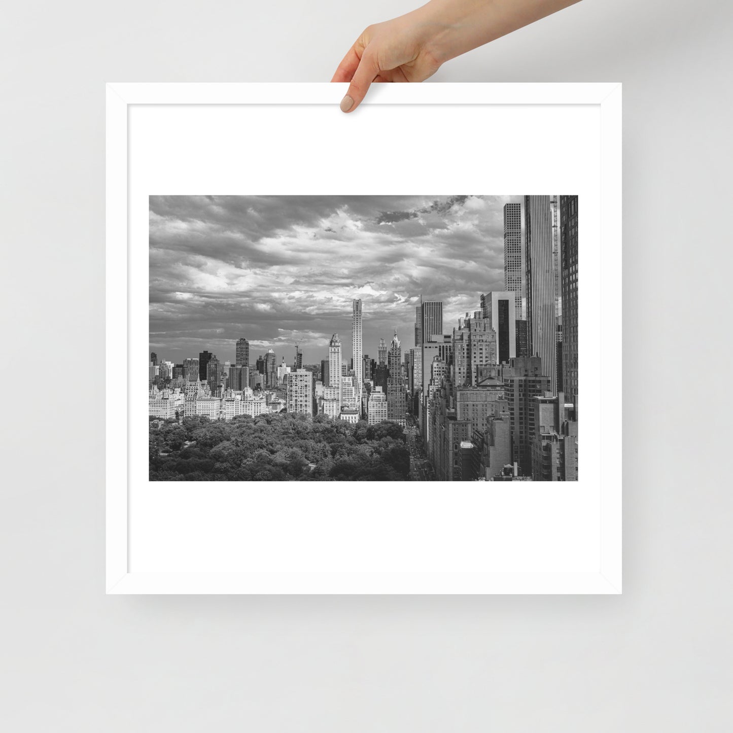 Spanning Skylines: The Gateway between New York and The world. Framed poster
