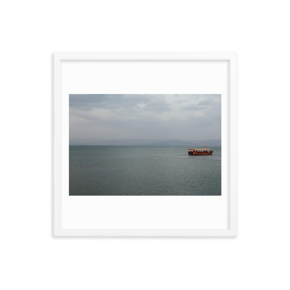 Sea Of Galilea Free Spirit Framed poster