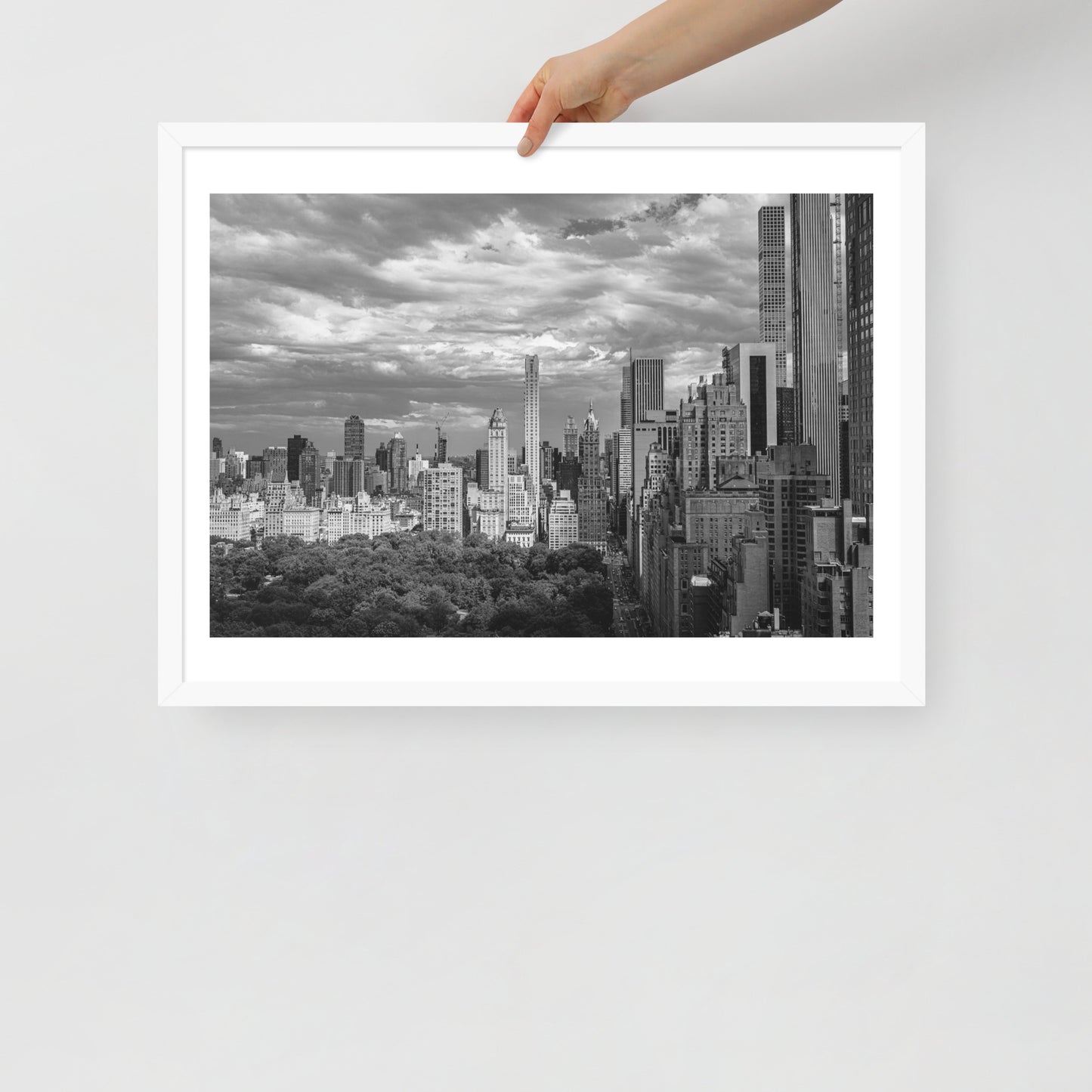 Spanning Skylines: The Gateway between New York and The world. Framed poster