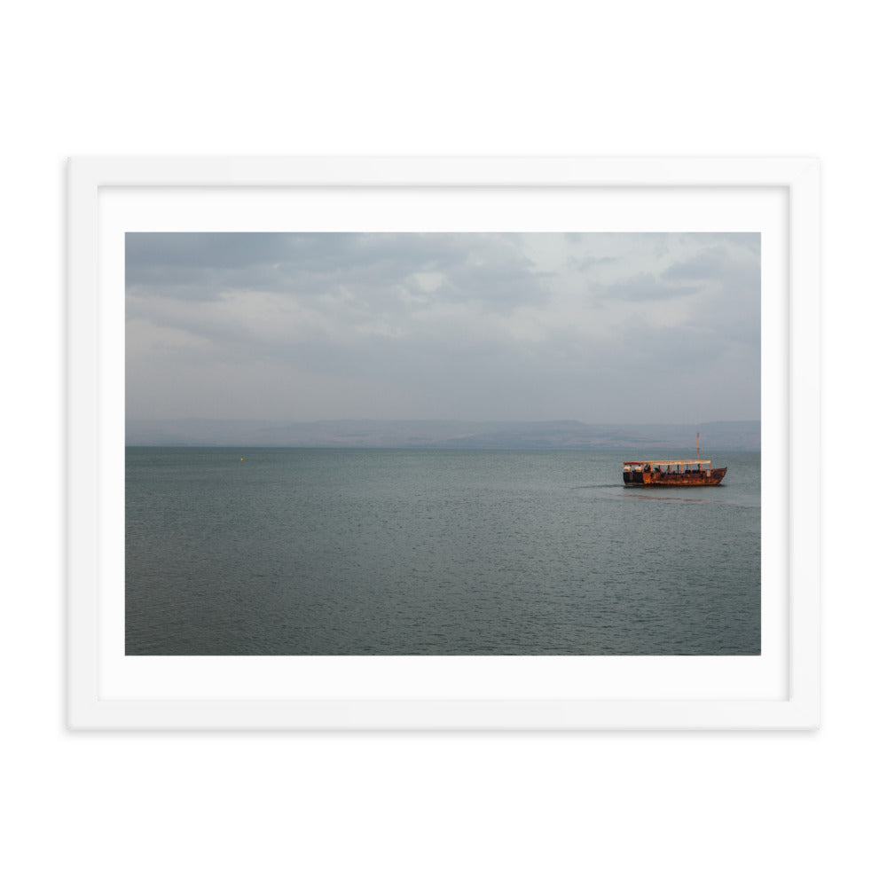 Sea Of Galilea Free Spirit Framed poster