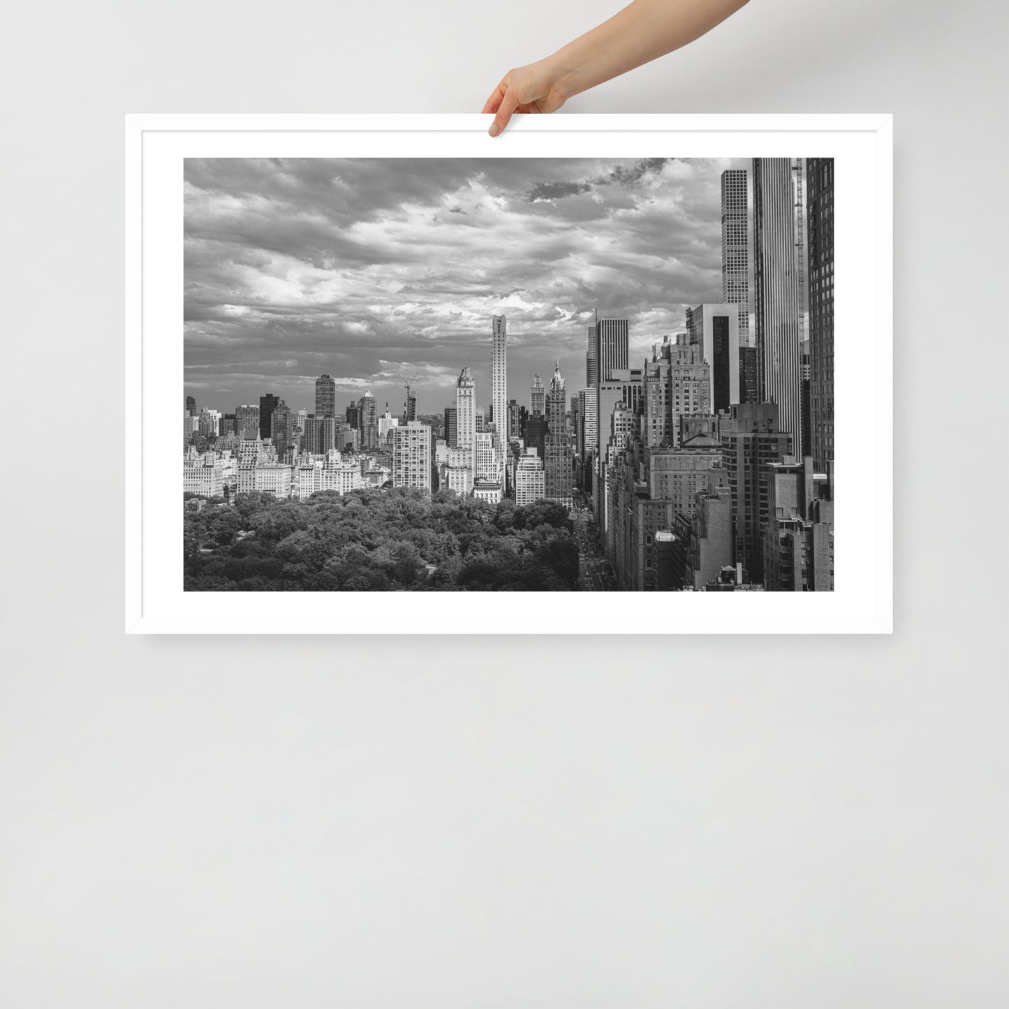 Spanning Skylines: The Gateway between New York and The world. Framed poster