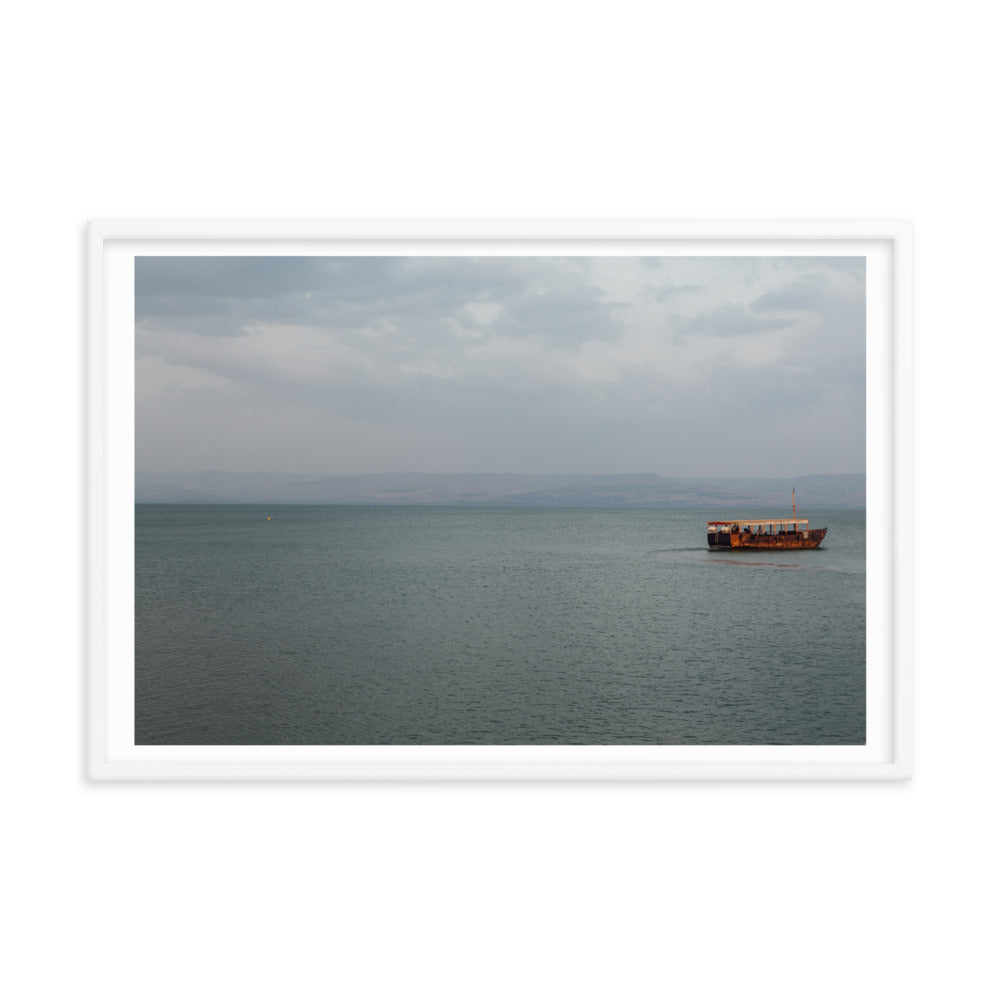 Sea Of Galilea Free Spirit Framed poster