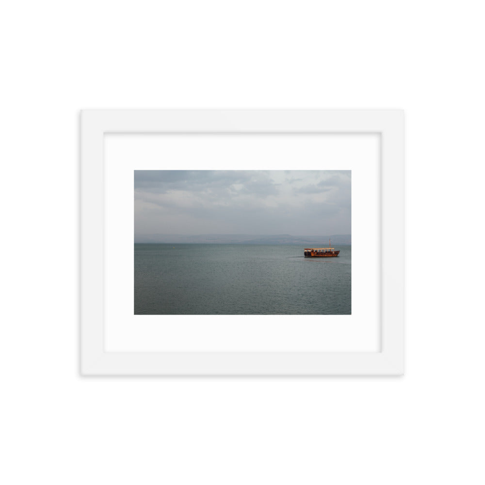 Sea Of Galilea Free Spirit Framed poster