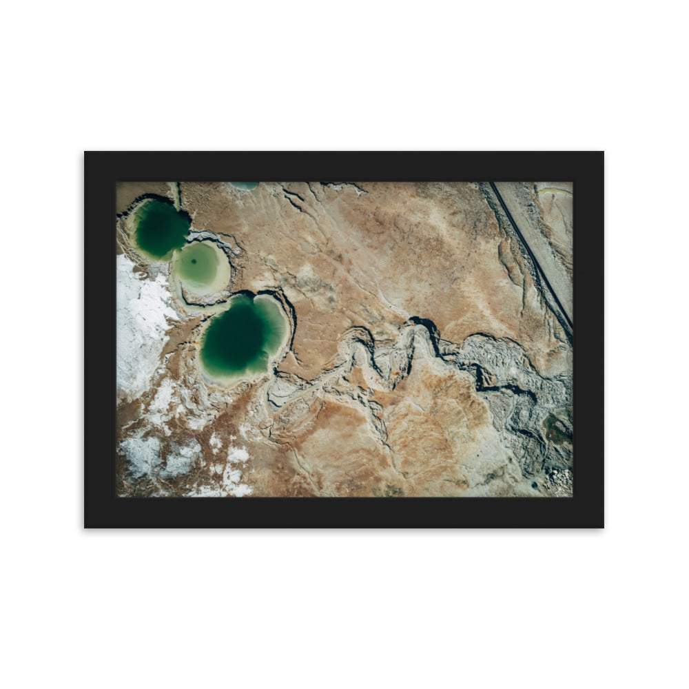 Framed matte paper poster dead sea