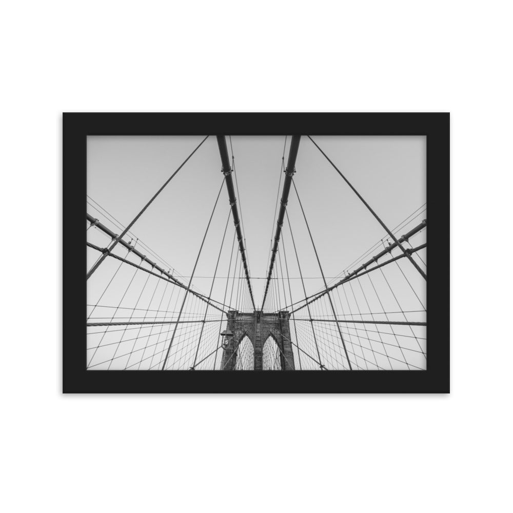 Framed matte paper poster NY