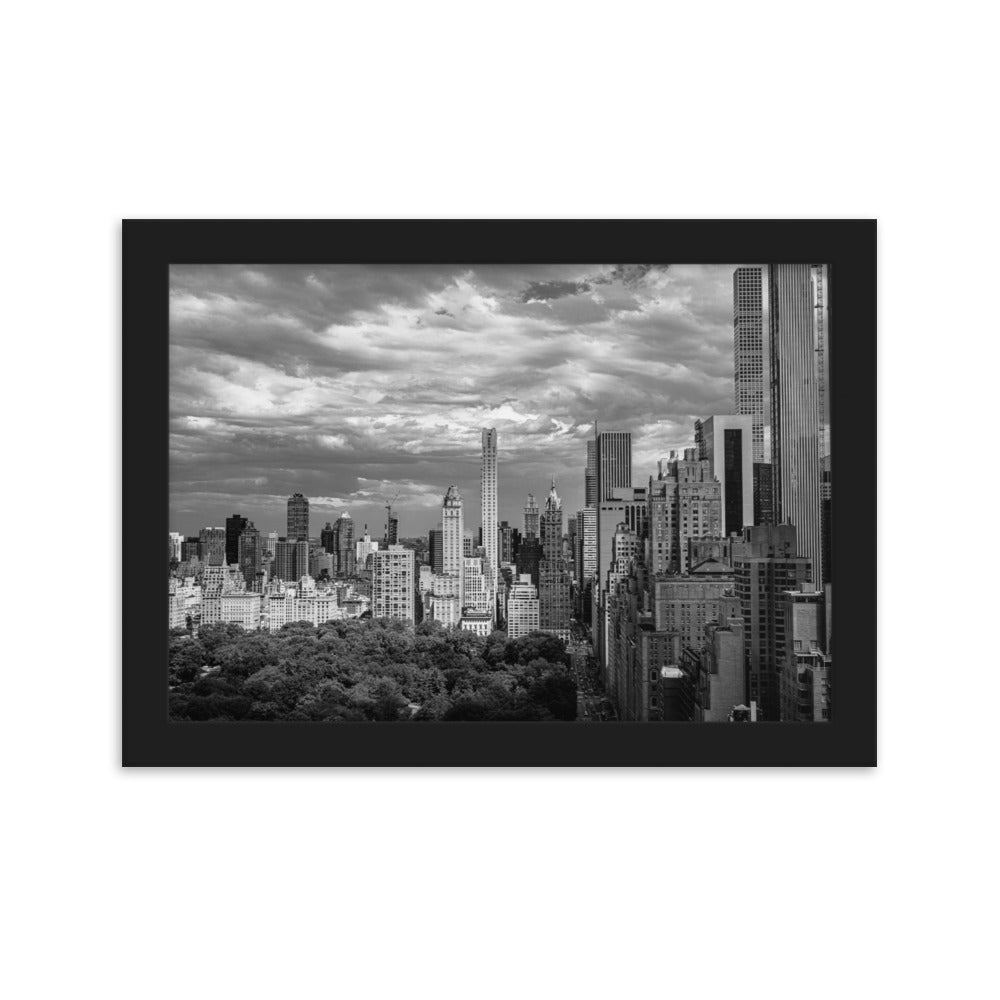 New York Wall Art Poster Sky Line From Central Park