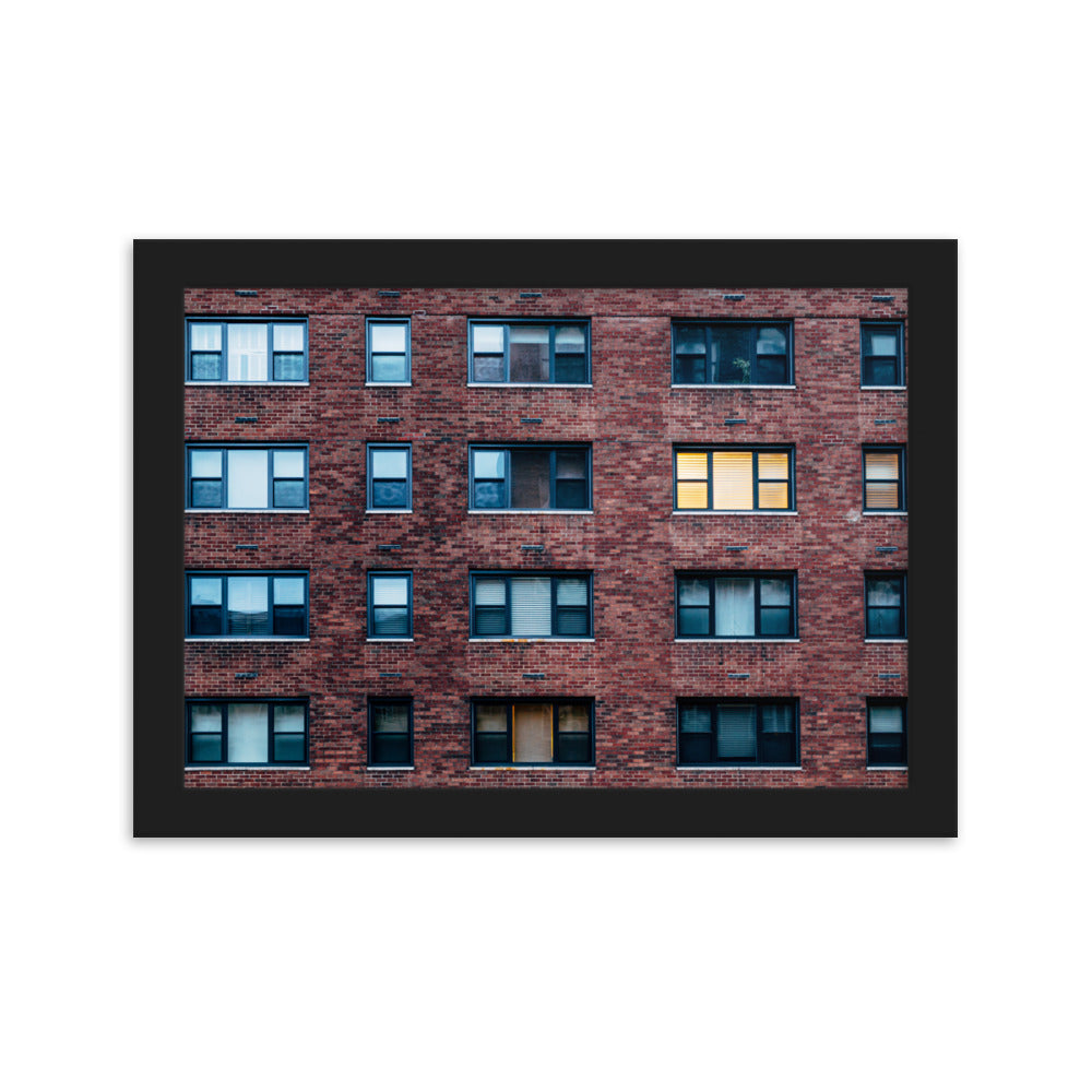 New York Building, Home decor, Wall decor, office, modern,Framed matte paper poster