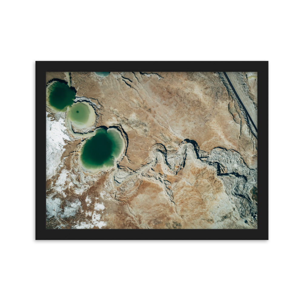 Framed matte paper poster dead sea