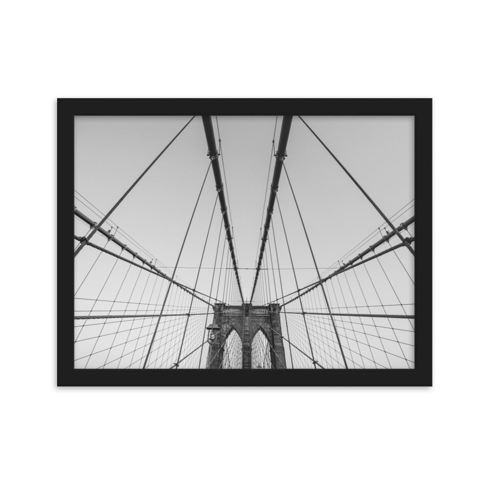 Framed matte paper poster NY