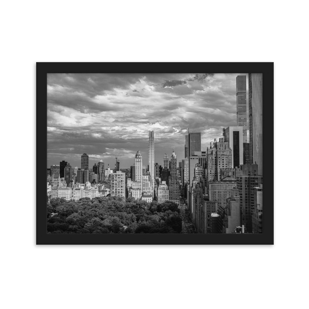 New York Wall Art Poster Sky Line From Central Park