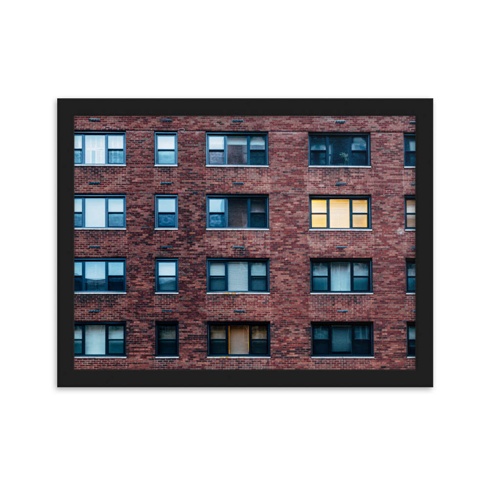 New York Building, Home decor, Wall decor, office, modern,Framed matte paper poster