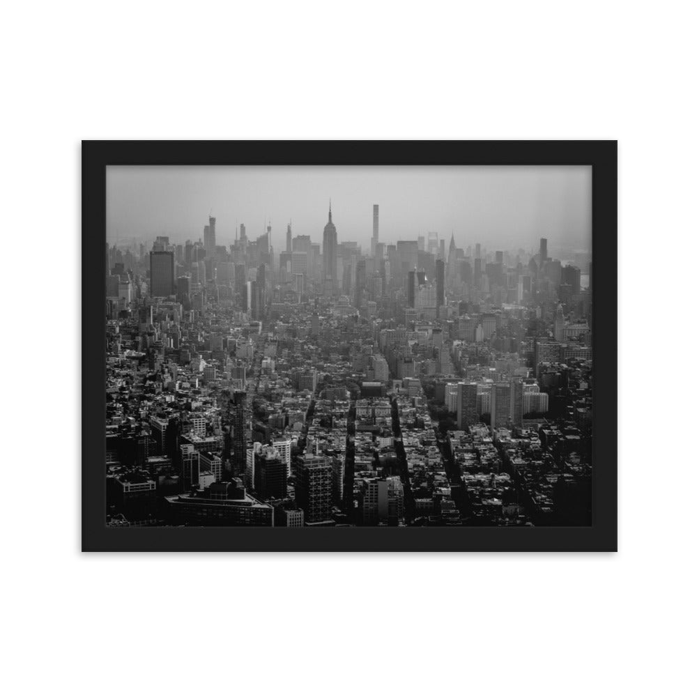 Framed matte paper poster