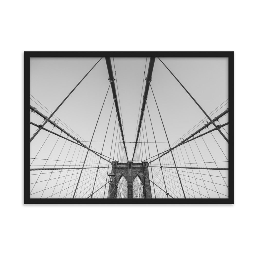 Framed matte paper poster NY