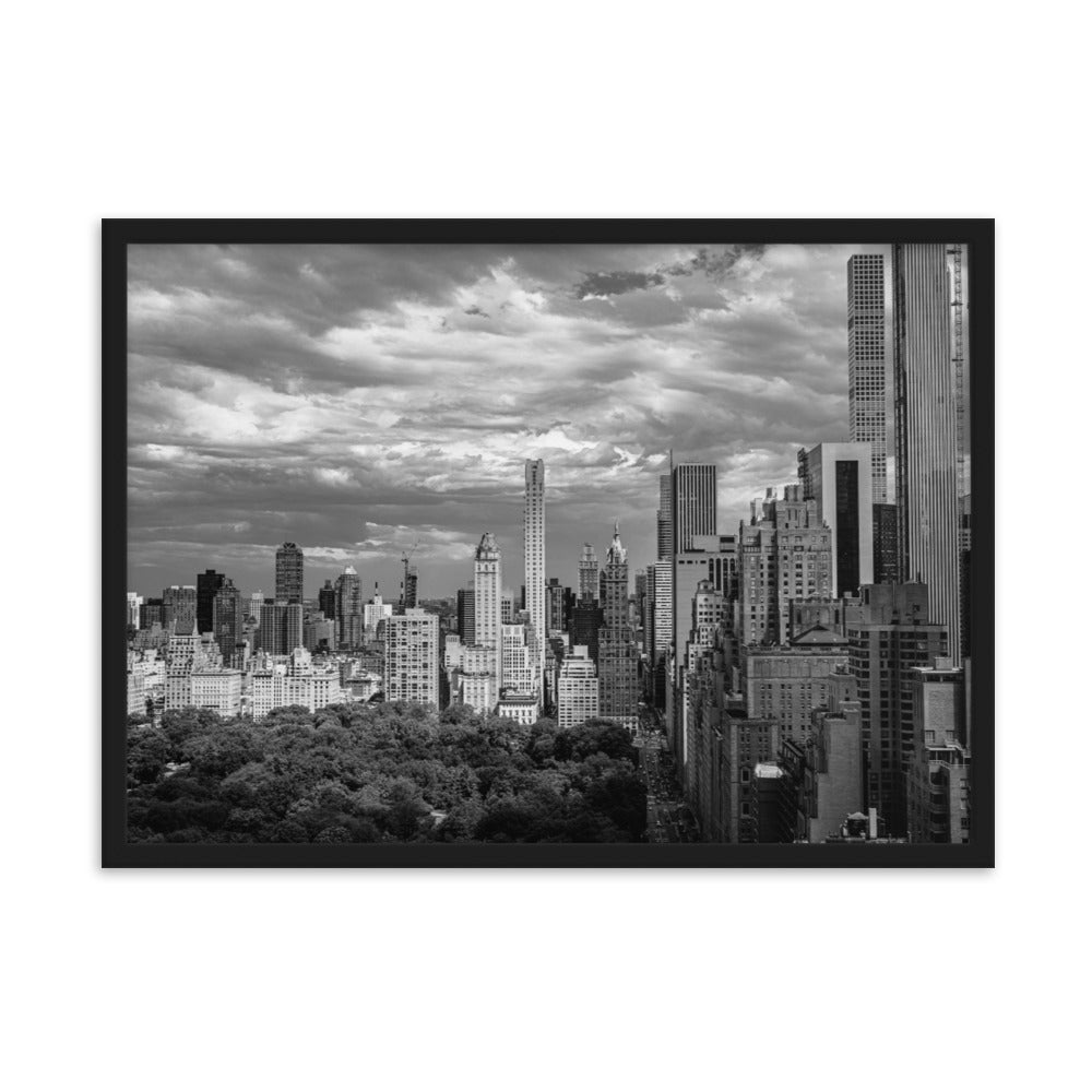 New York Wall Art Poster Sky Line From Central Park