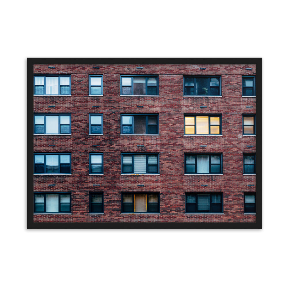 New York Building, Home decor, Wall decor, office, modern,Framed matte paper poster