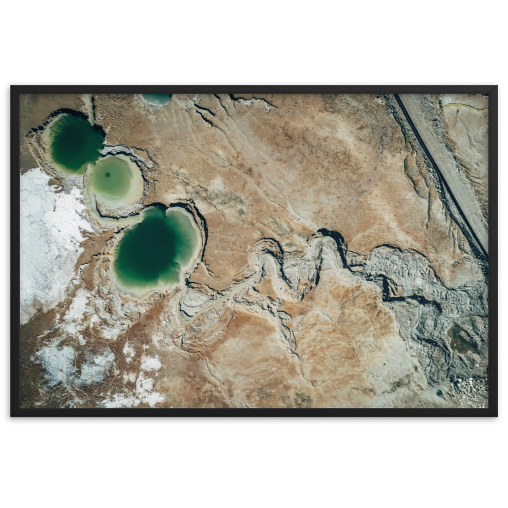 Framed matte paper poster dead sea