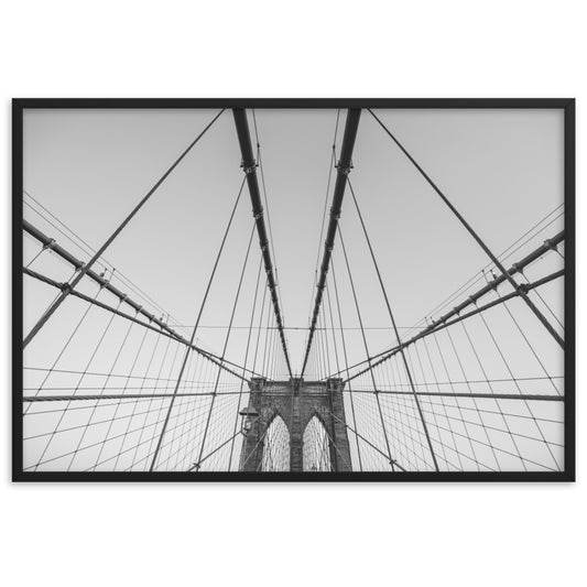 Framed matte paper poster NY