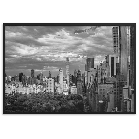 New York Wall Art Poster Sky Line From Central Park