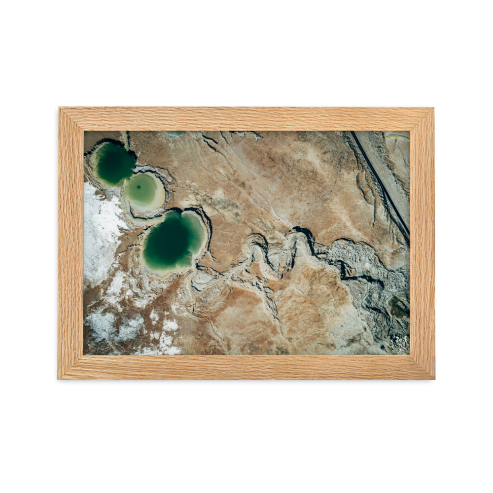 Framed matte paper poster dead sea