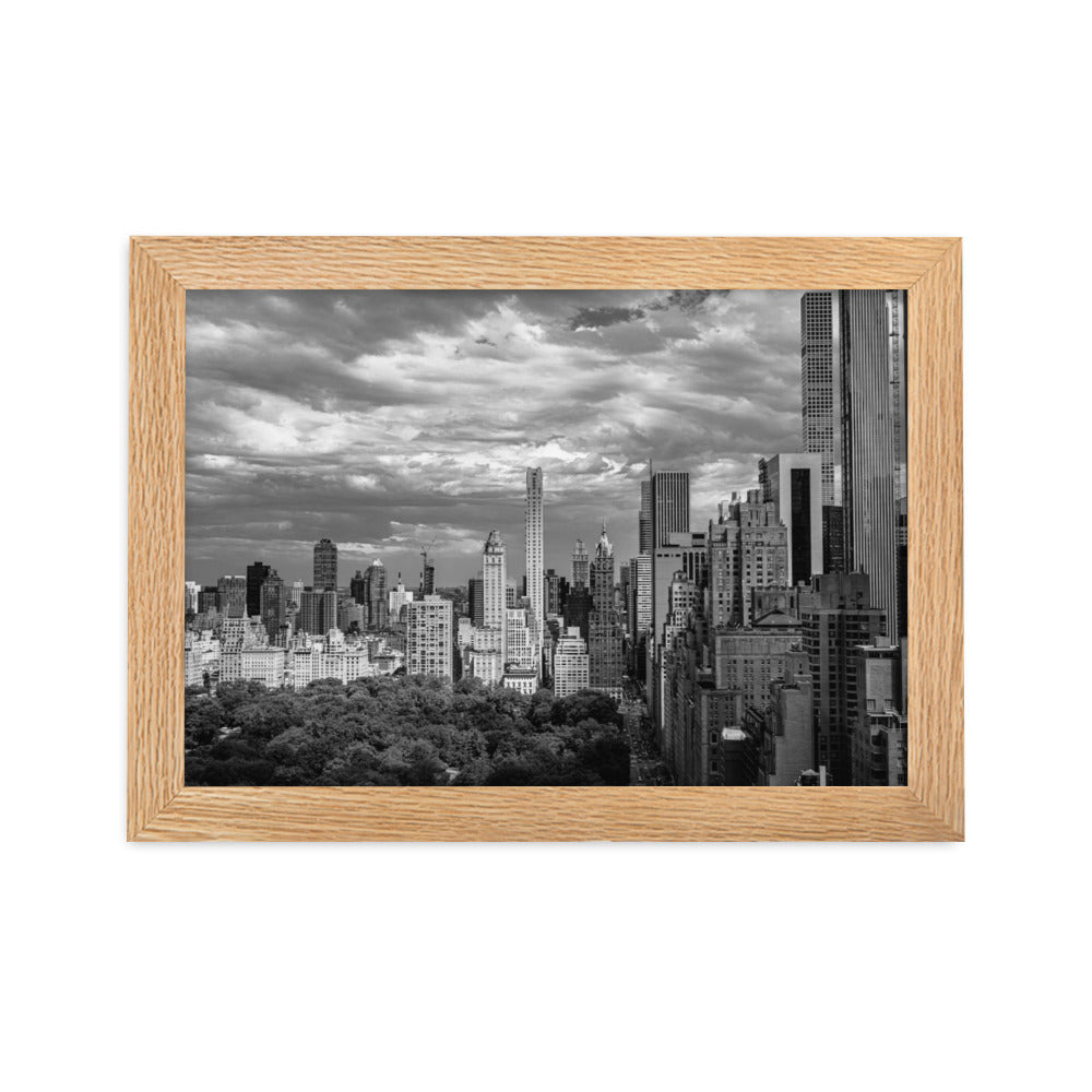 New York Wall Art Poster Sky Line From Central Park