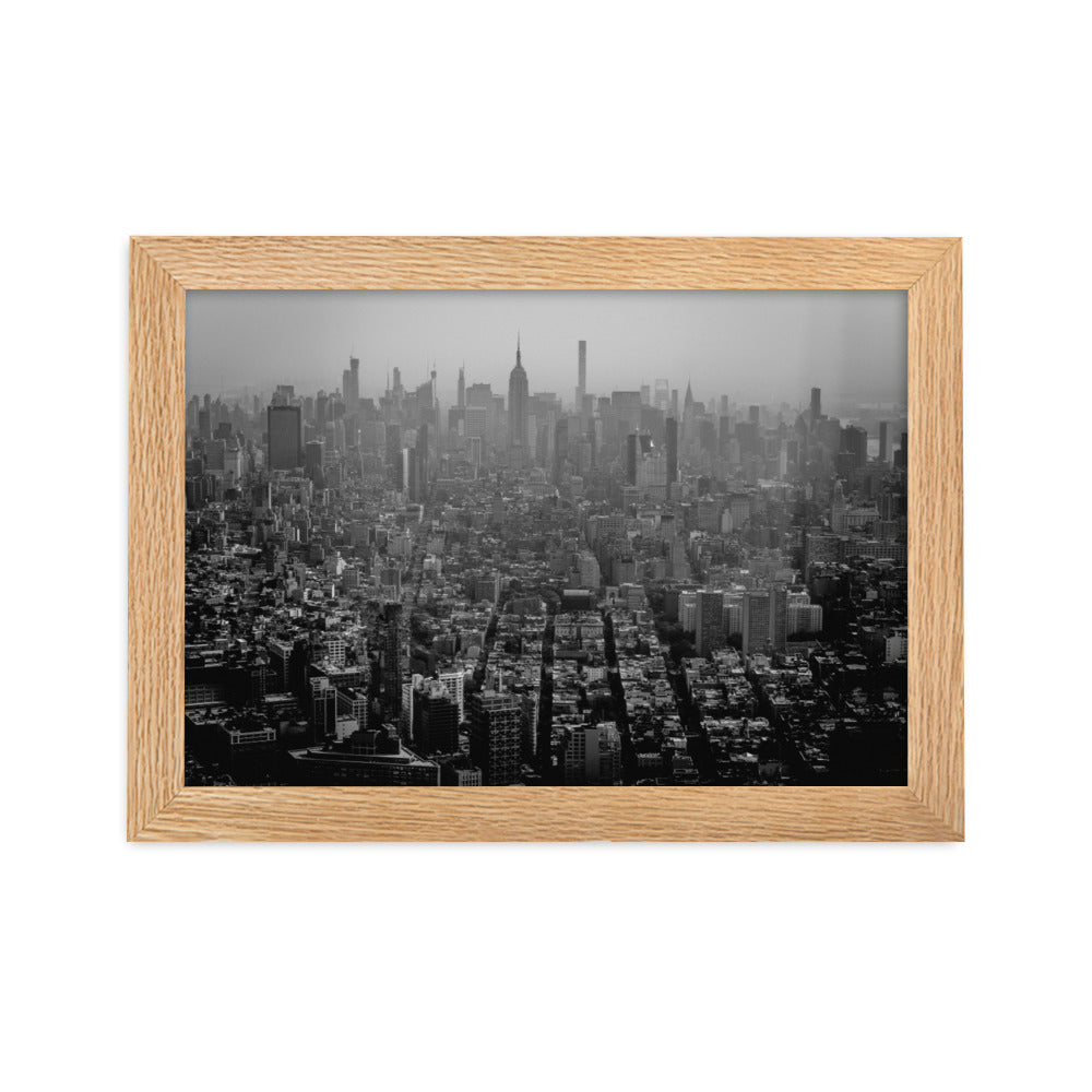 Framed matte paper poster