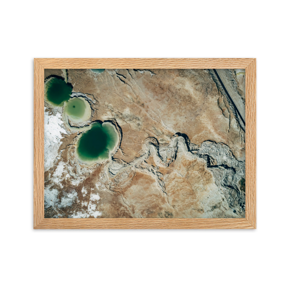 Framed matte paper poster dead sea