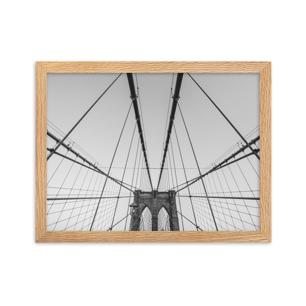 Framed matte paper poster NY