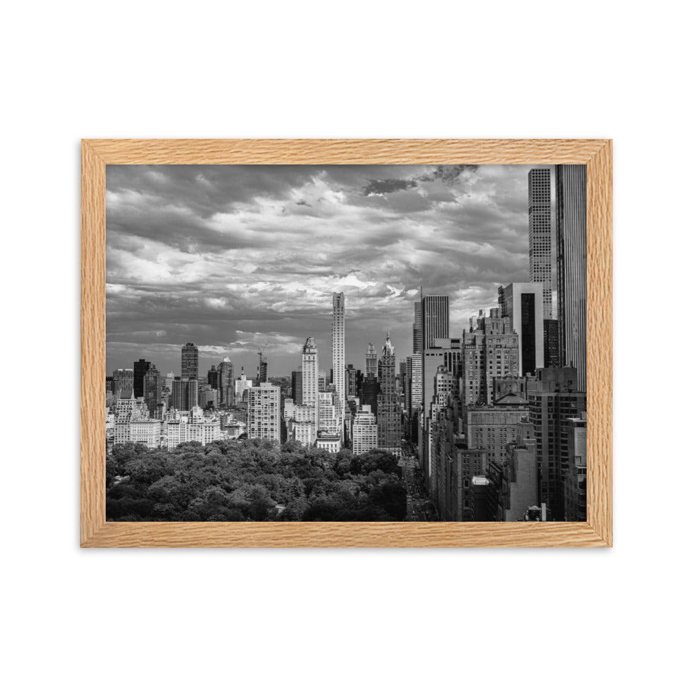 New York Wall Art Poster Sky Line From Central Park