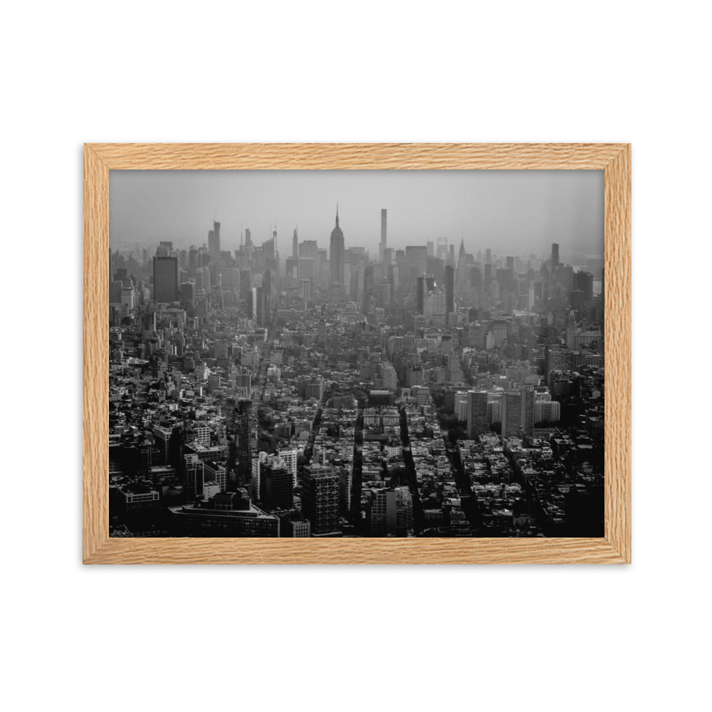 Framed matte paper poster