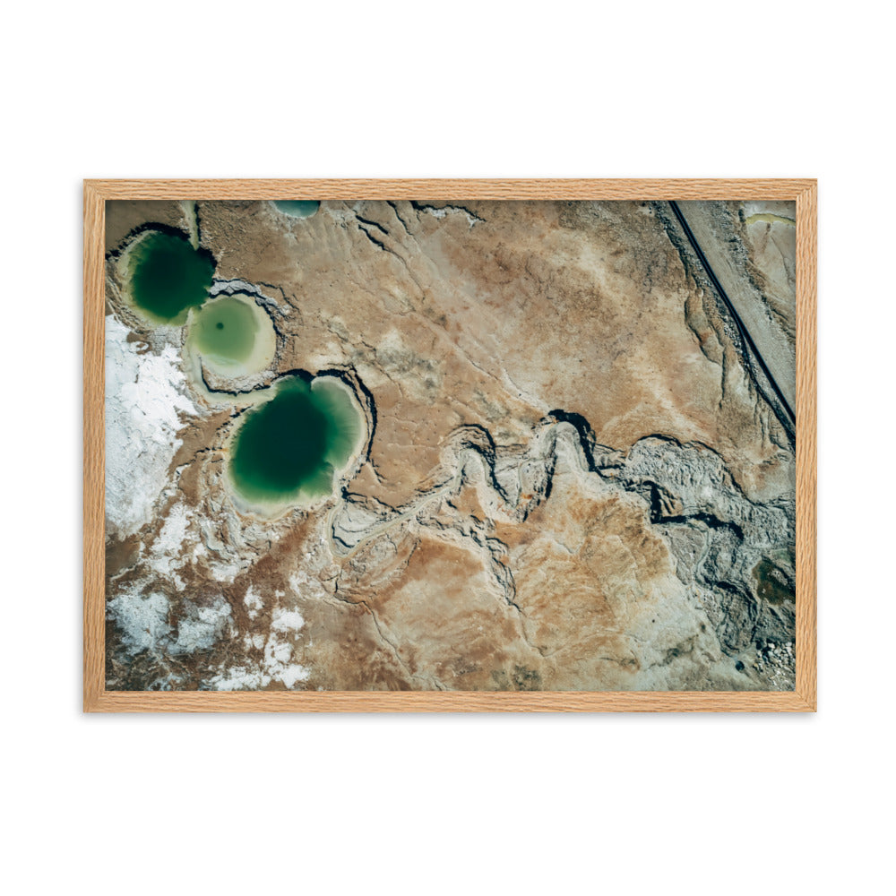 Framed matte paper poster dead sea