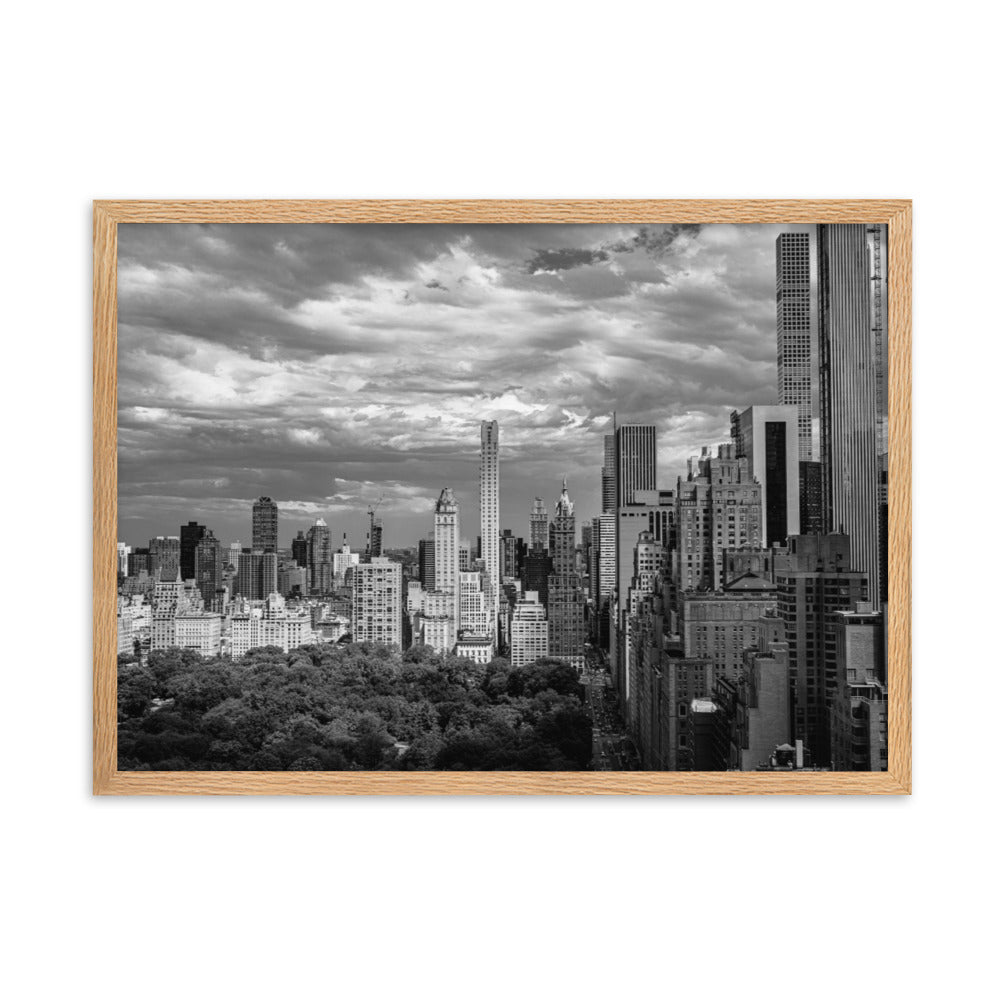 New York Wall Art Poster Sky Line From Central Park