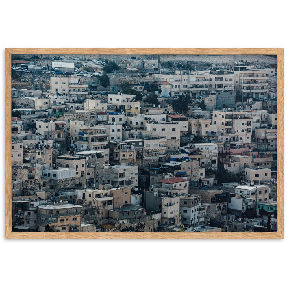 Israel Nature Urban View Framed matte paper poster