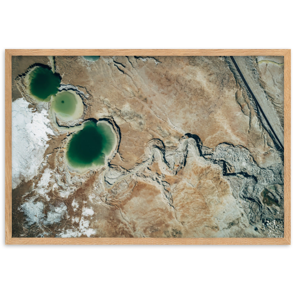 Framed matte paper poster dead sea