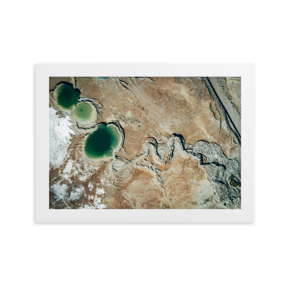 Framed matte paper poster dead sea