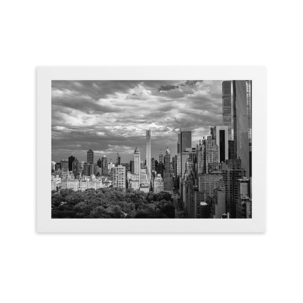 New York Wall Art Poster Sky Line From Central Park