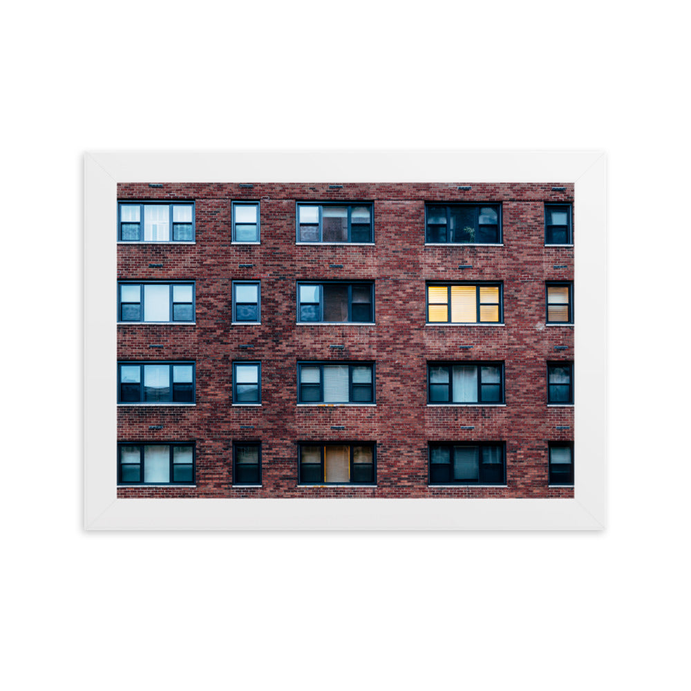 New York Building, Home decor, Wall decor, office, modern,Framed matte paper poster