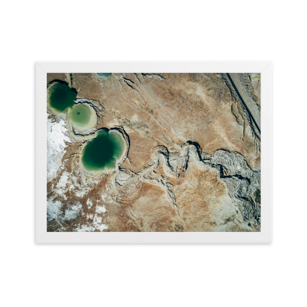 Framed matte paper poster dead sea