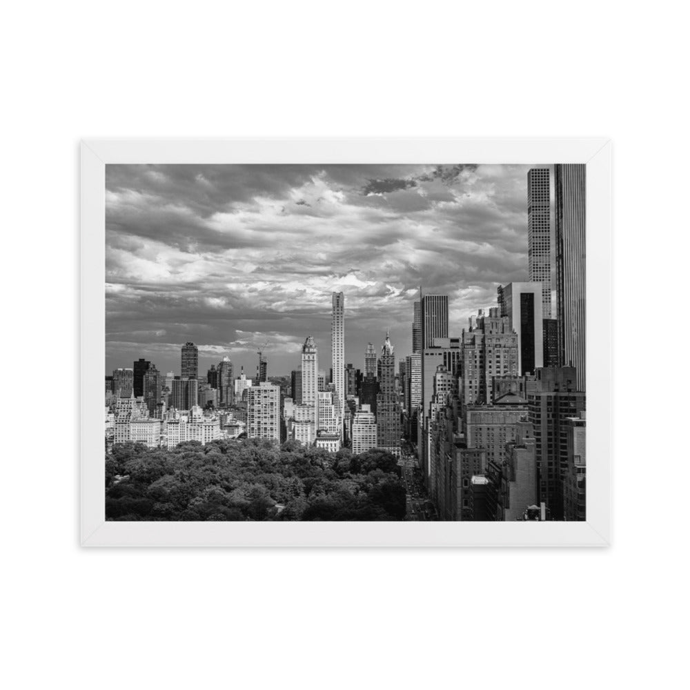 New York Wall Art Poster Sky Line From Central Park