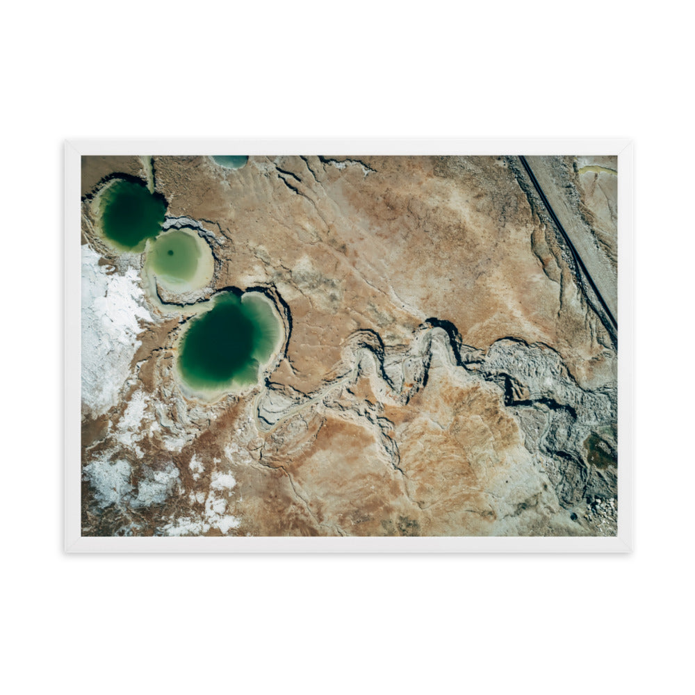 Framed matte paper poster dead sea