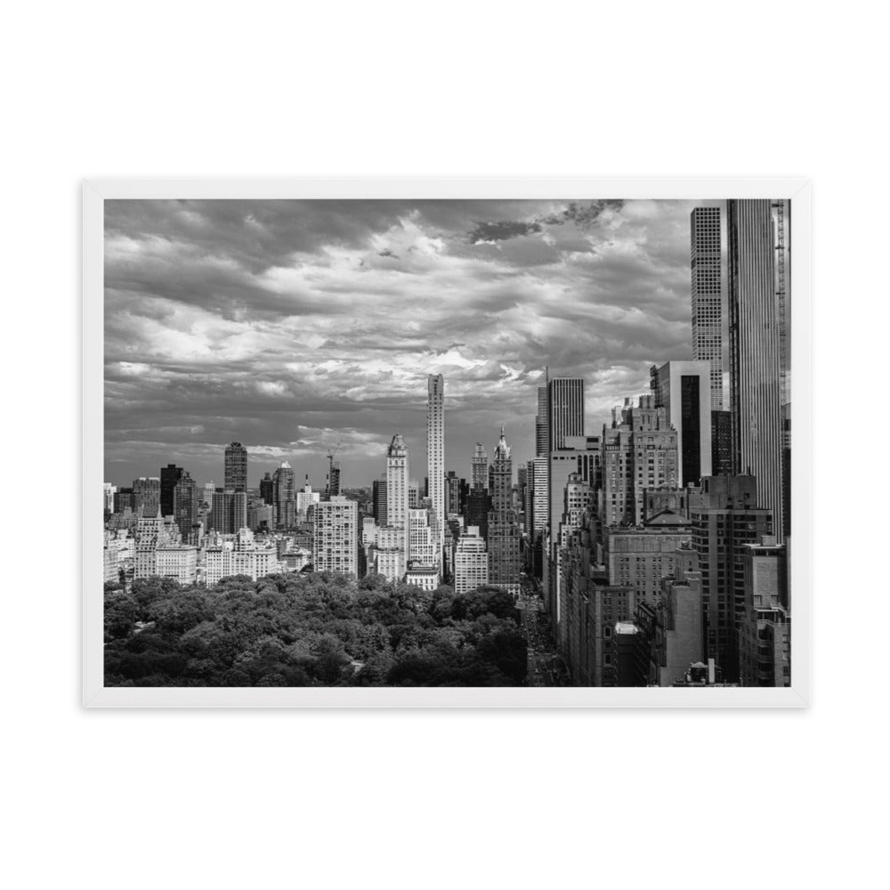 New York Wall Art Poster Sky Line From Central Park